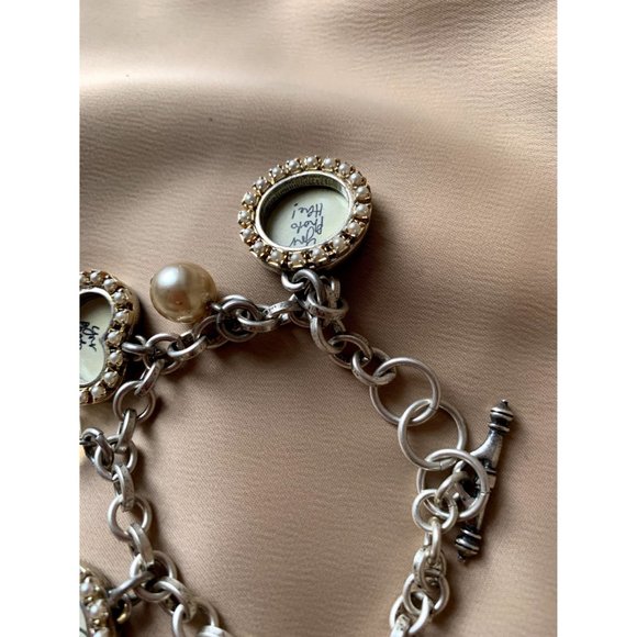 SOLD Maximal Art  Bracelet with 4 Photo Frames - Picture 5 of 7